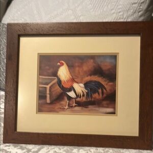 Alexandra Churchill Framed Rooster Art